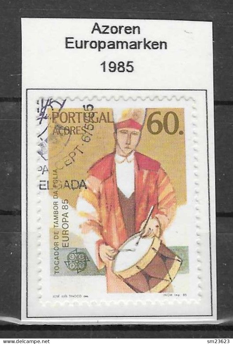 Portugal / Azoren  1985  Mi.Nr. 373 , EUROPA CEPT  Europäisches Jahr Der Musik - Gestempelt / Fine Used (o) - 1985