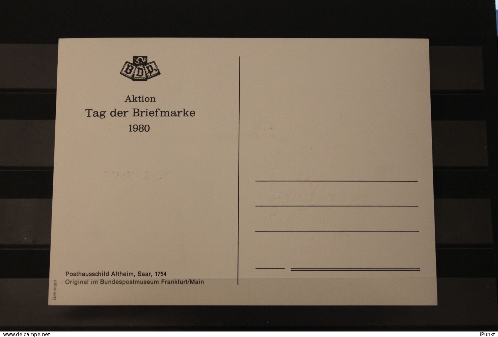 Deutschland 1980; Tag Der Briefmarke; Maximumkarte Des BDPh; MiNr. 1065 - 1961-1980