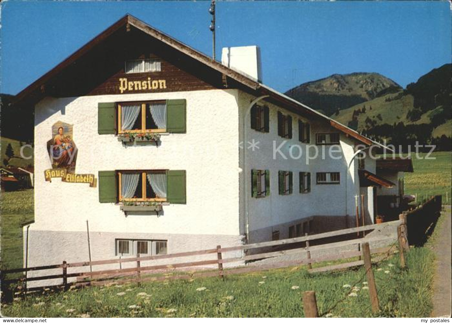 72240142 Berg Fischen Allgaeu Pension Erholungsheim Haus Elisabeth Wannenkopf Bo - Fischen