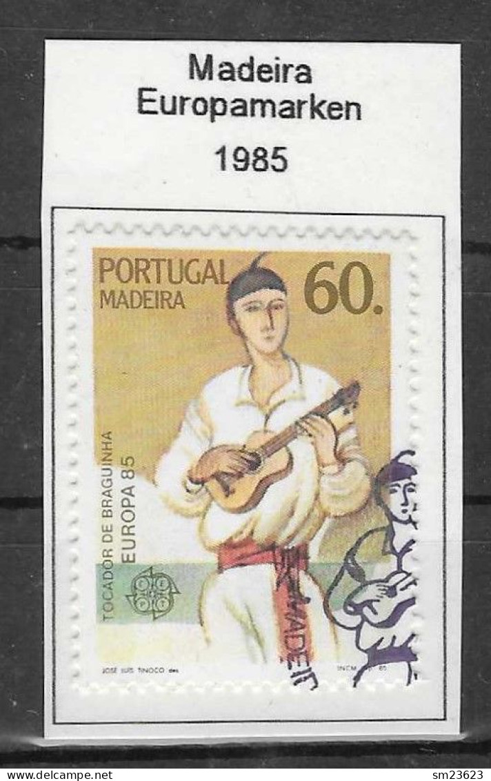 Portugal / Madeira  1985  Mi.Nr. 97 , EUROPA CEPT  Europäisches Jahr Der Musik - Gestempelt / Fine Used (o) - 1985