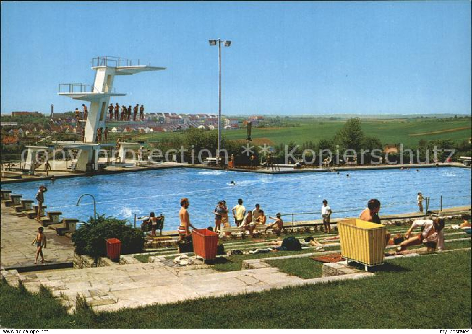 72240121 Schweinfurt Sommerbad Freibad Sprungturm Schweinfurt - Schweinfurt