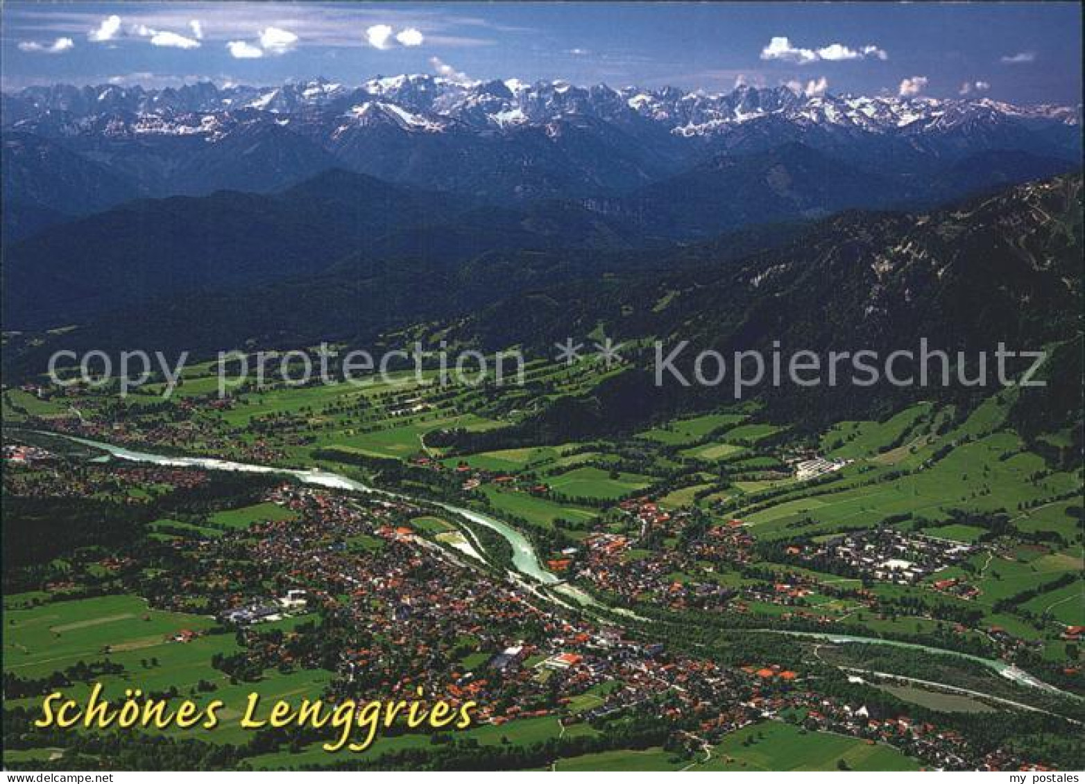 72240113 Lenggries Alpenpanorama Fliegeraufnahme Lenggries - Lenggries