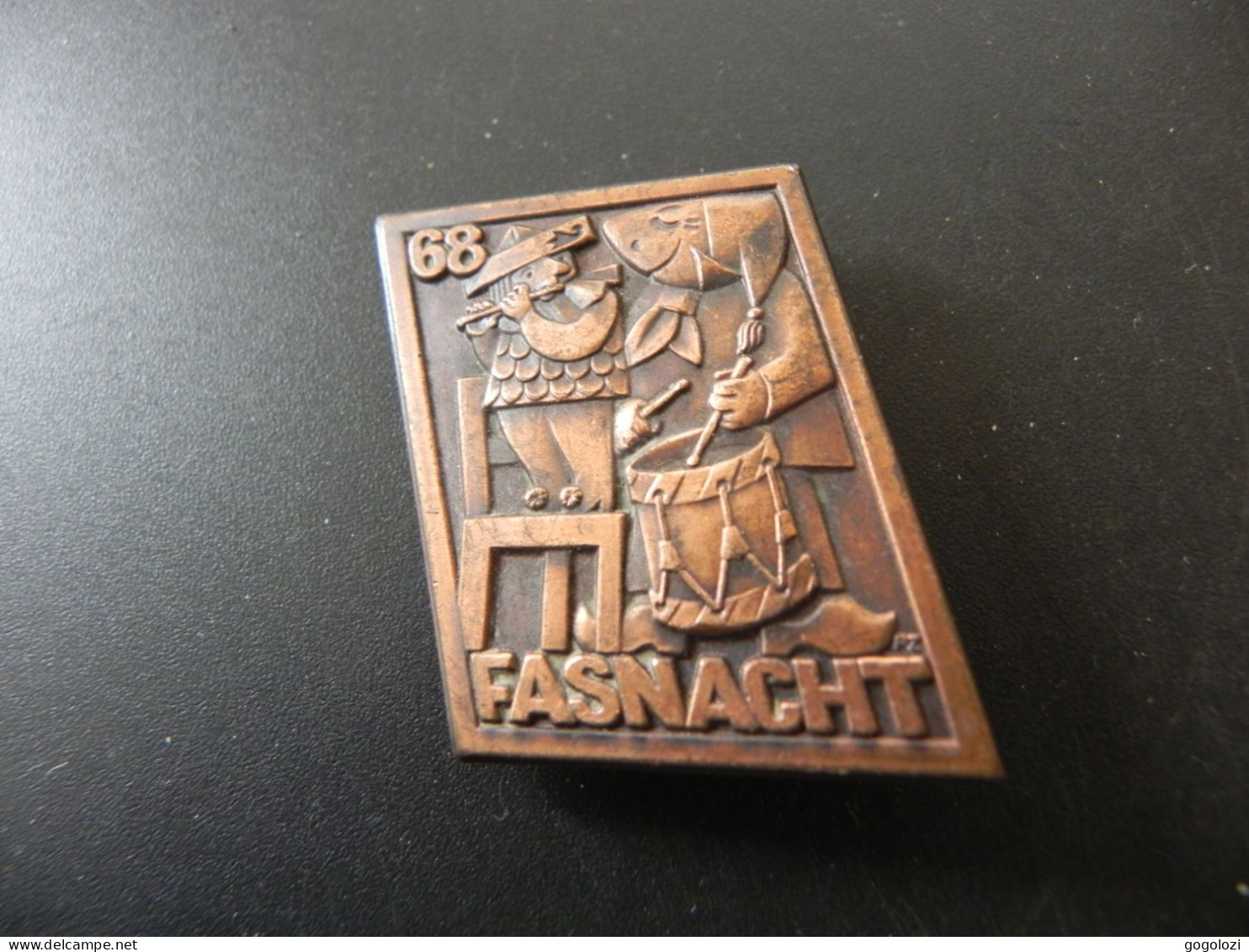 Old Badge Schweiz Suisse Svizzera Switzerland - Fasnacht Basel 1968 - Sin Clasificación