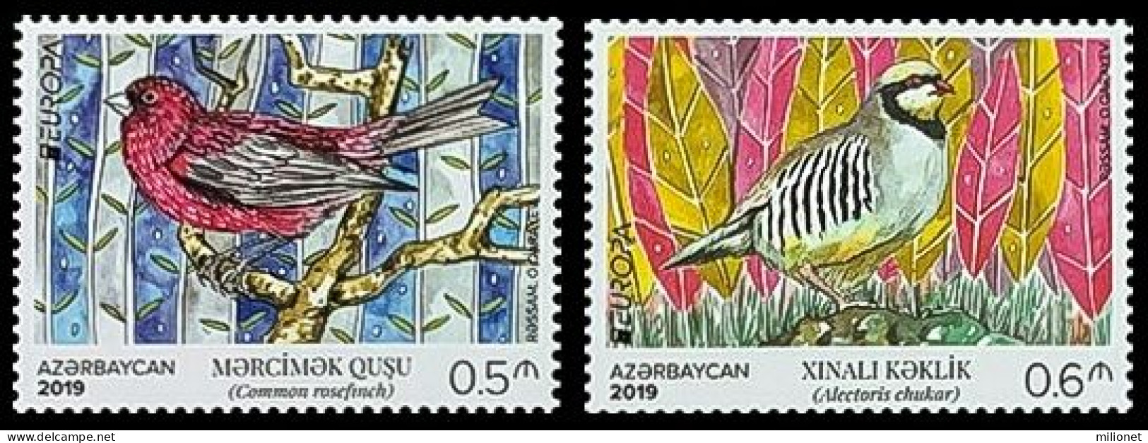 SALE!!! AZERBAYAN AZERBAIJAN AZERBAÏDJAN ASERBAIDSCHAN 2019 EUROPA CEPT National Birds Set Of 2 Stamps MNH ** - 2019