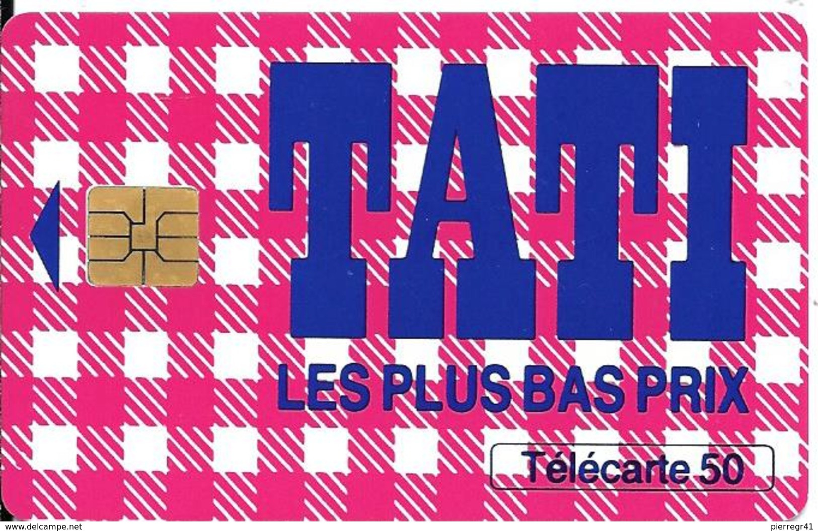 CARTE-PUBLIC-50U-F 564 A-SO3-DN JG-07/95-TATI-V°Code Postal 75049-V° N°Série A 56015899/532034400-Utilisé-TBE- - 1995