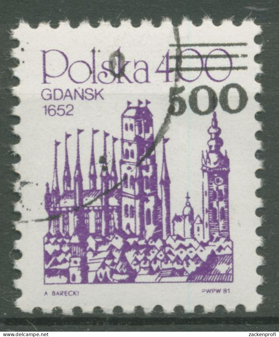 Polen 1989 Stadtansichten Danzig MiNr. 2752 Mit Aufdruck 3234 Gestempelt - Gebraucht