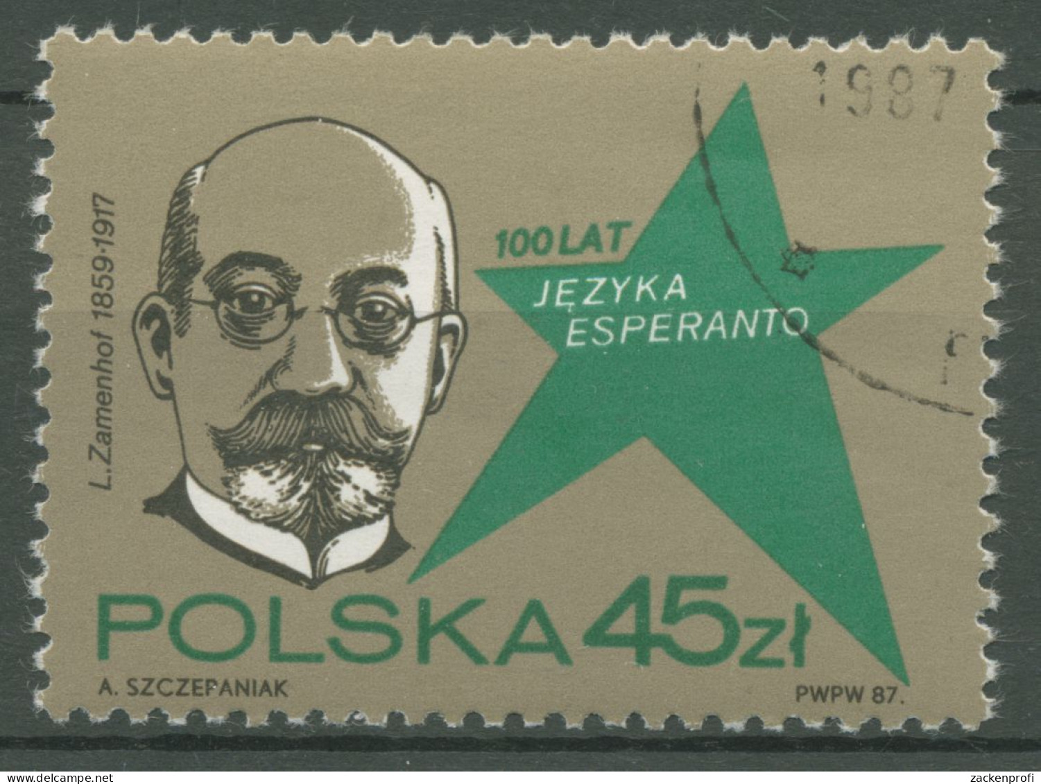Polen 1987 Sprache Esperanto 3104 Gestempelt - Gebruikt