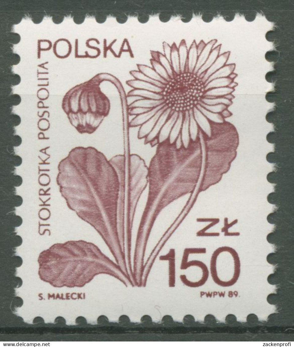 Polen 1989 Heilpflanzen Gänseblümchen 3235 Postfrisch - Nuevos