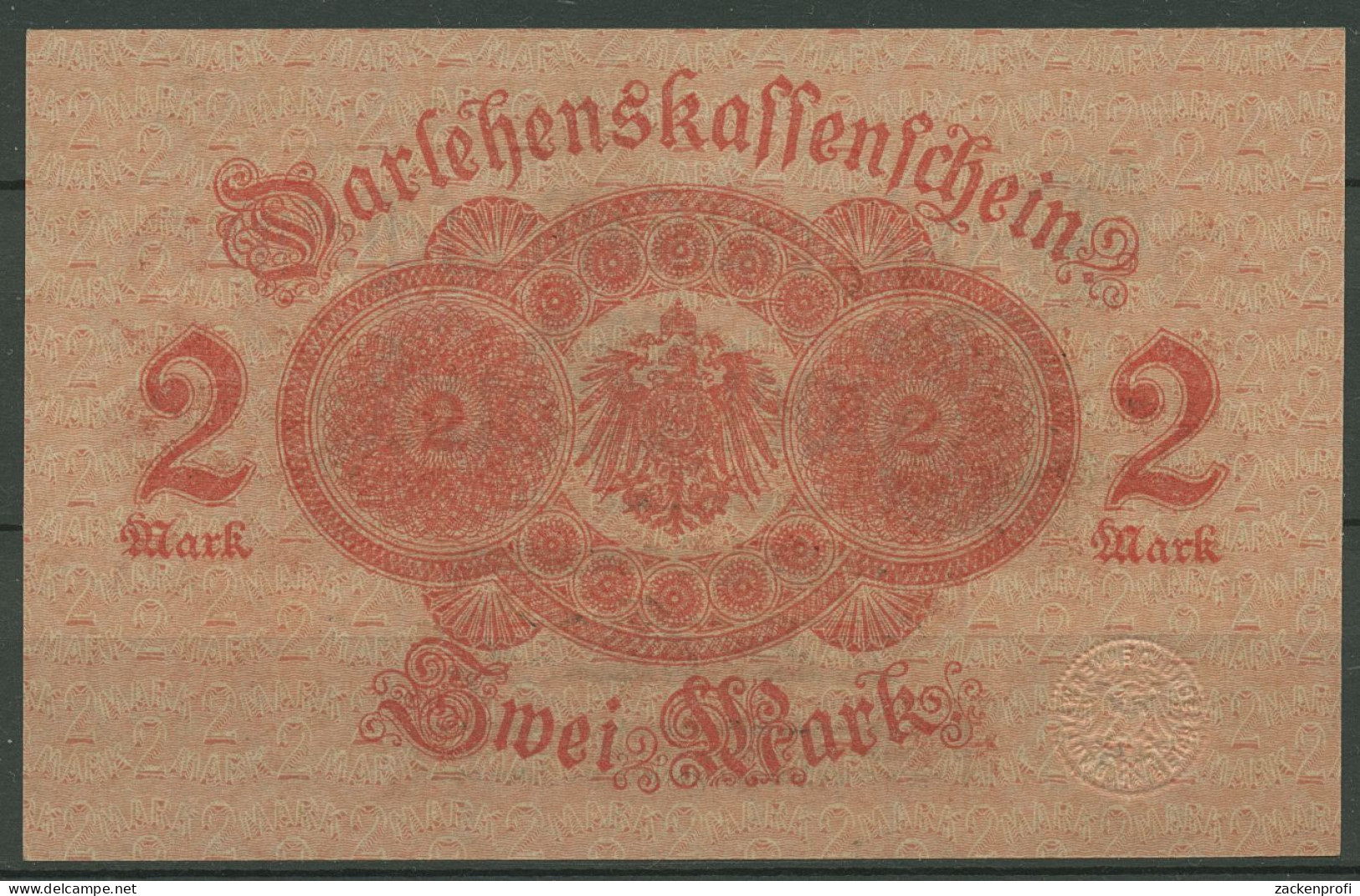 Dt. Reich 2 Mark 1914, DEU-60 Serie 652, Kassenfrisch (K1474) - Sonstige & Ohne Zuordnung