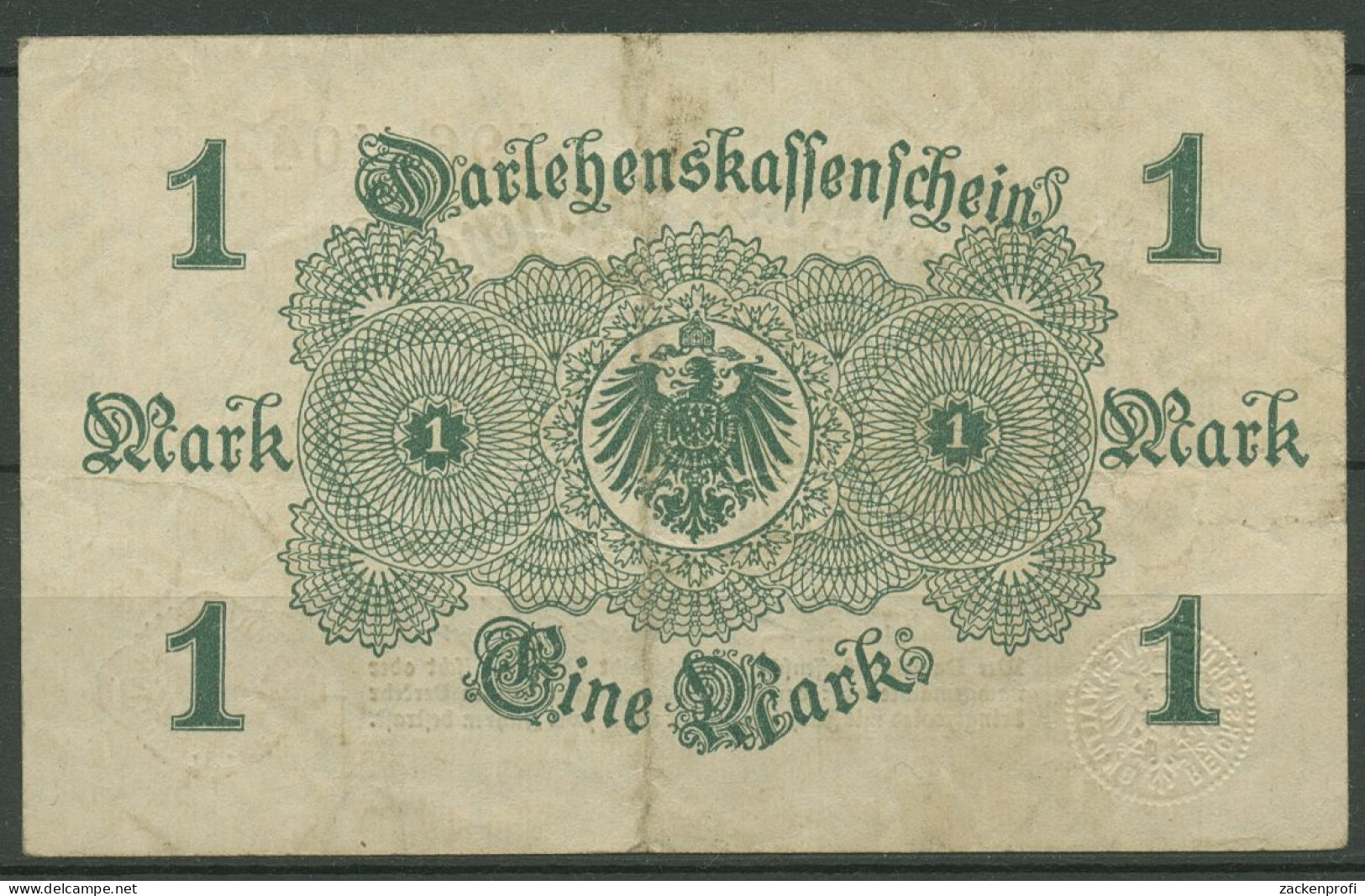 Dt. Reich 1 Mark 1914, DEU-57a, Gebraucht (K1483) - Other & Unclassified