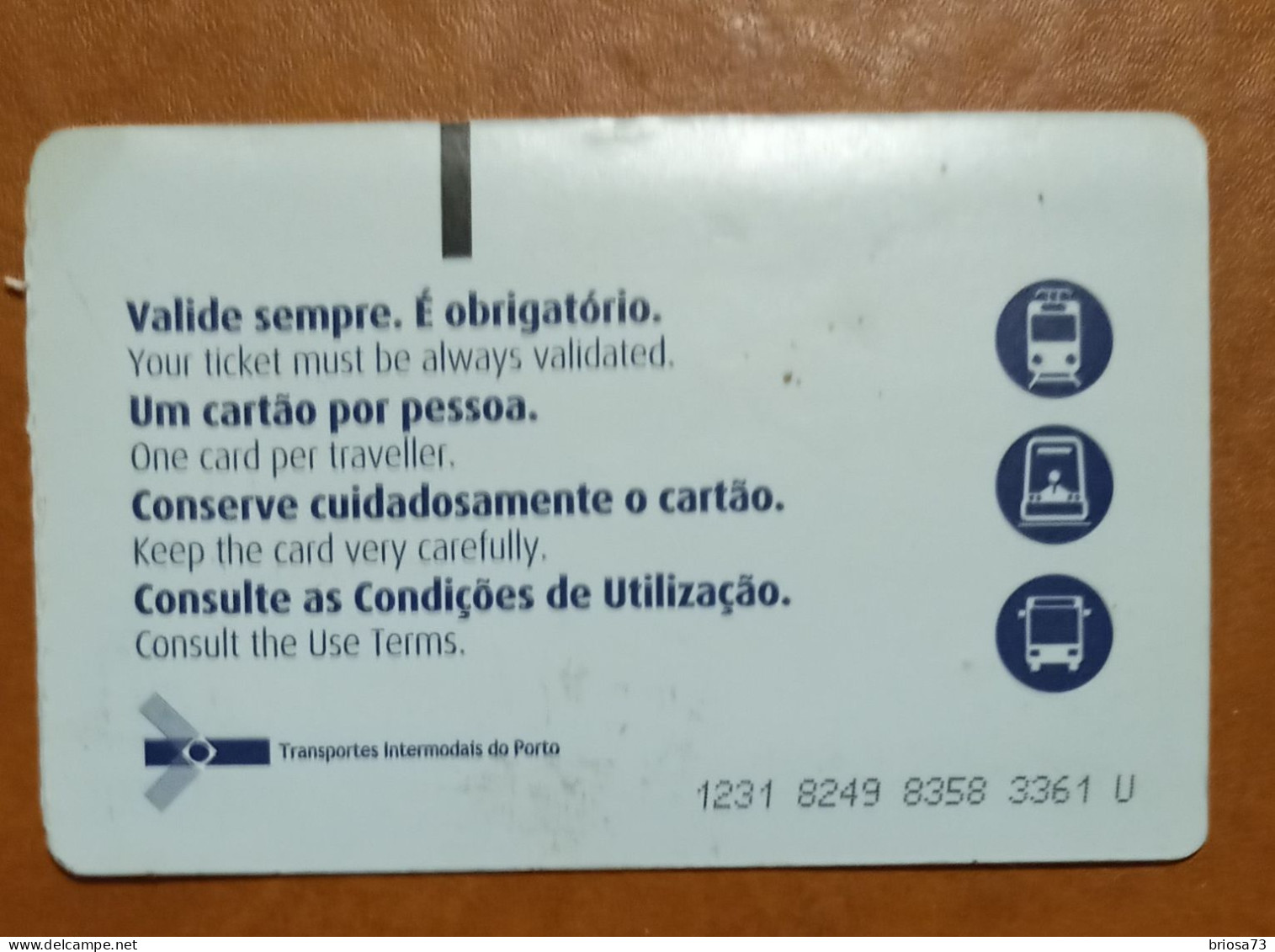 Billet Transport,  Metro Porto  Portugal - Europe