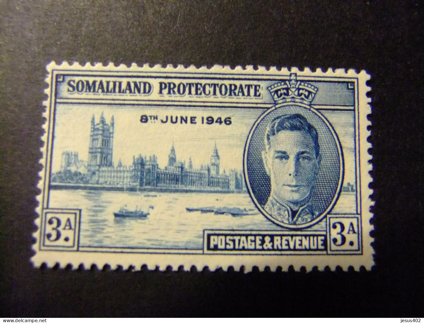 51 SOMALILAND 1946 ANIVERSARIO DE LA VICTORIA / GEORGE VI YVERT 101 (*) SG 118 (*) - Somalilandia (Protectorado ...-1959)