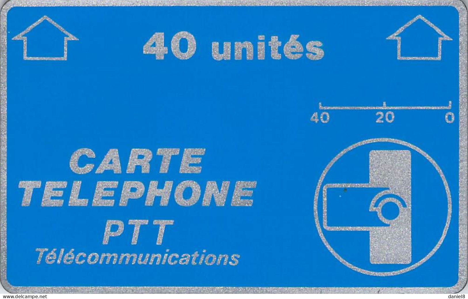 A 14   FRANCE - Landis & Gyr - Carte Telephone PTT - Dec 1985 - 40 Units - N° F4 049 154 - Télécartes Holographiques