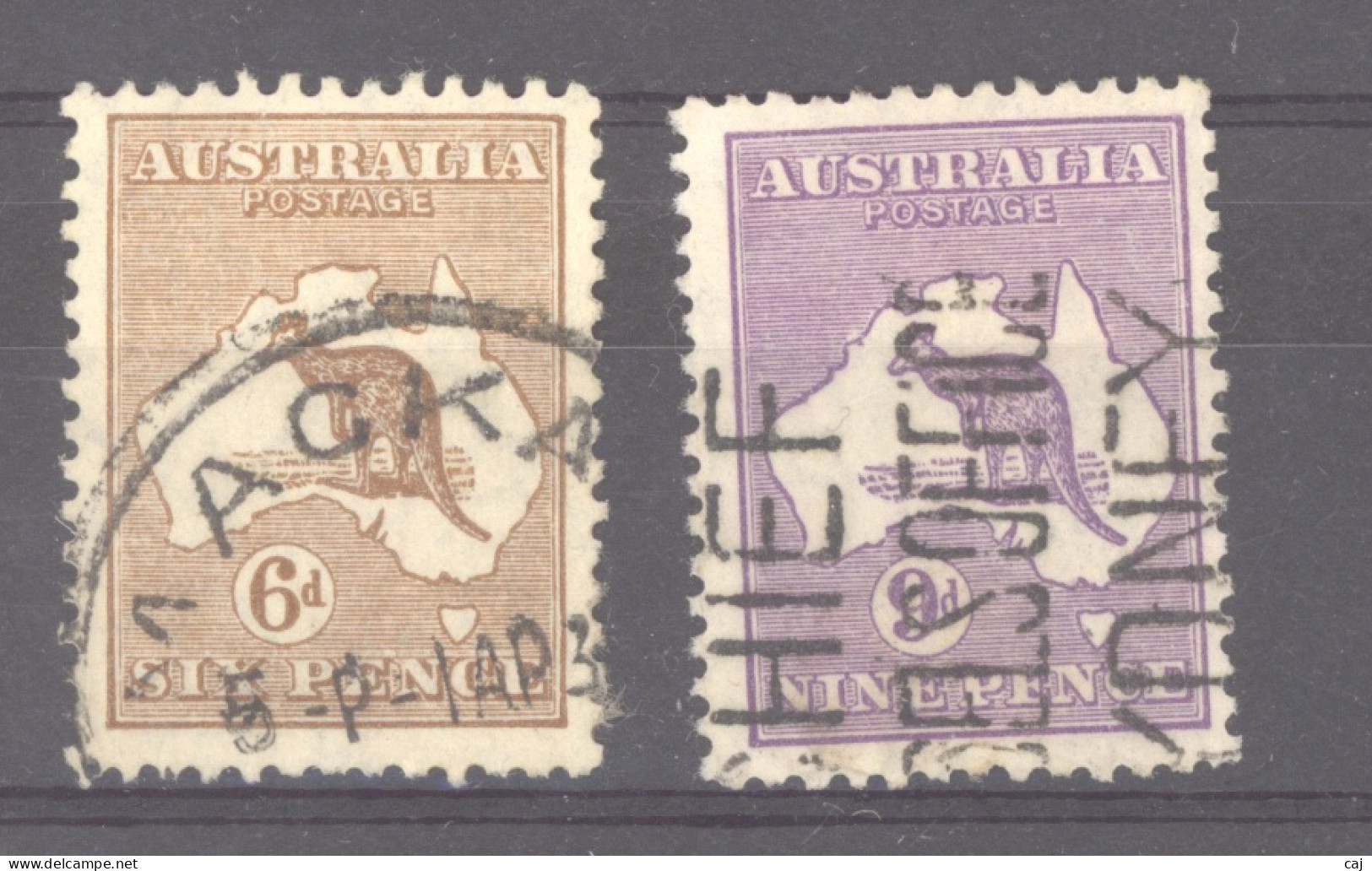 Australie  :  Yv  60-61  (o)  Filigrane A  Multiple - Used Stamps