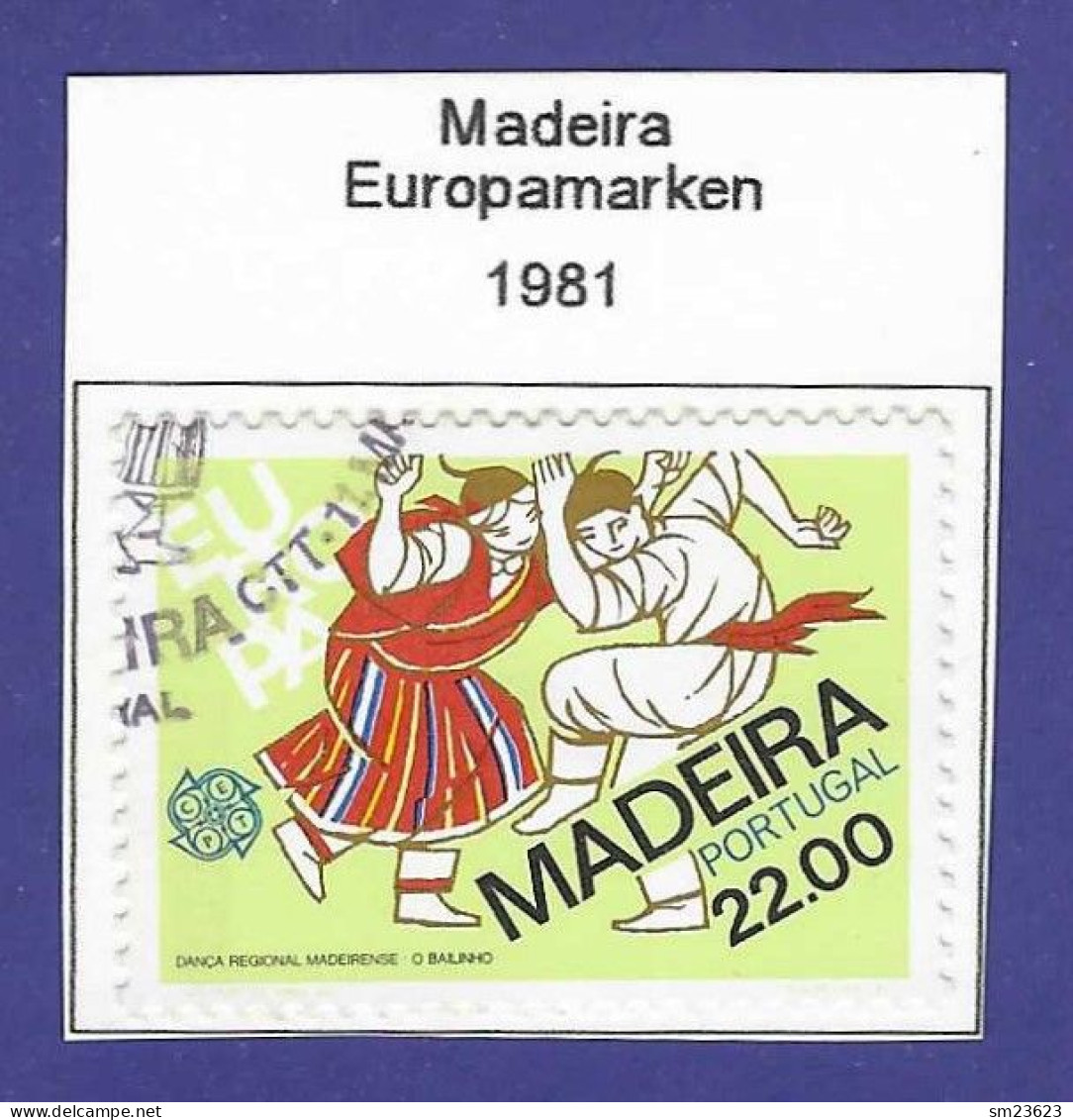 Portugal / Madeira 1981  Mi.Nr. 70 , EUROPA CEPT / Folklore - Gestempelt / Fine Used / (o) - 1981