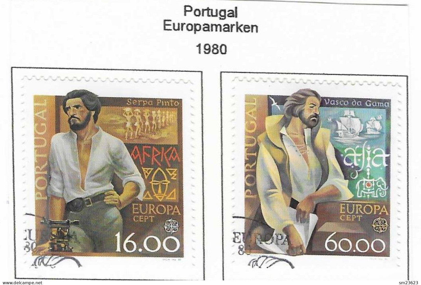 Portugal 1980  Mi.Nr. 1488 /1489 , EUROPA CEPT / Bedeutende Persönlichkeiten - Gestempelt / Fine Used / (o) - 1980