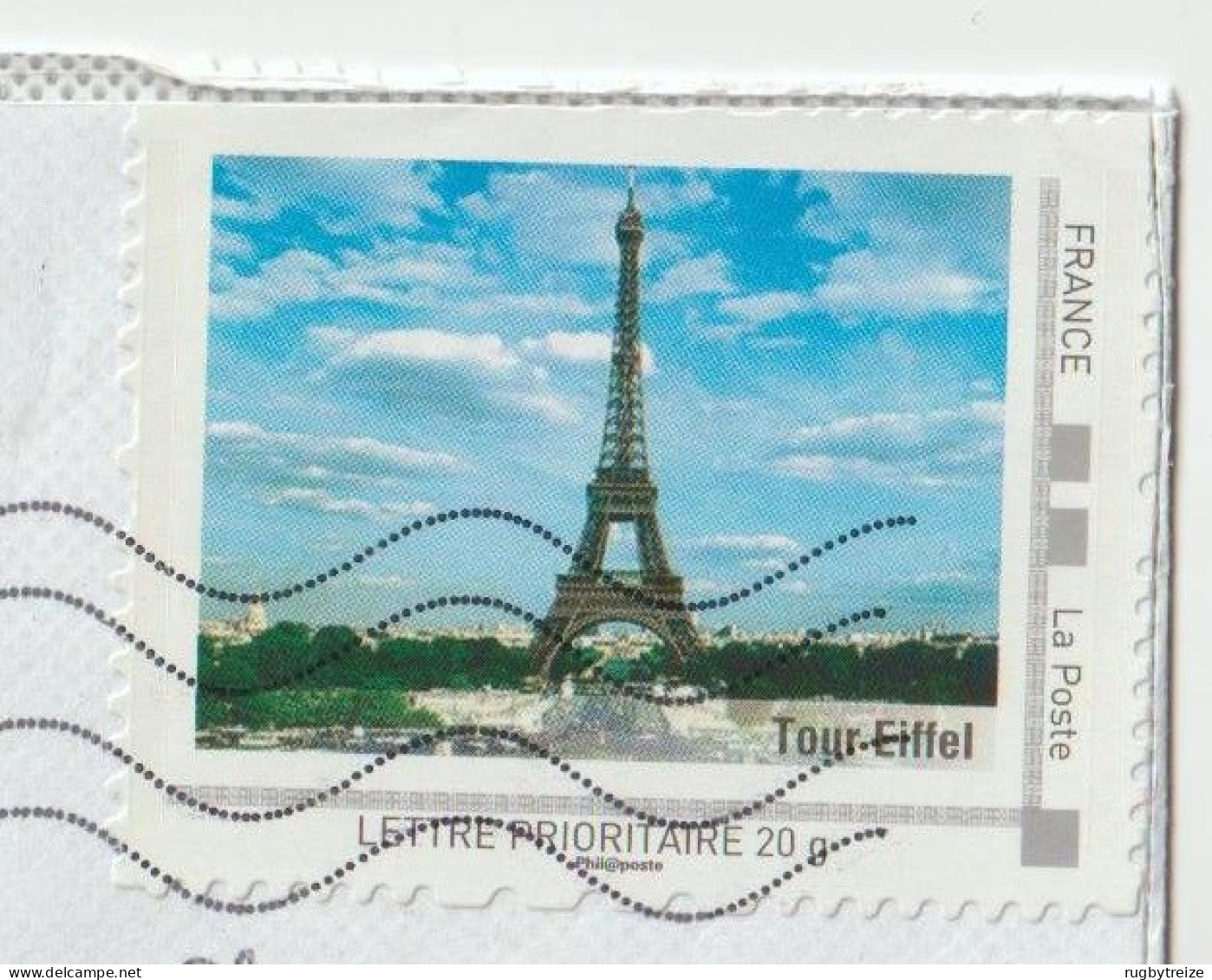 7689 Lettre Cover 2022 Montimbramoi Timbre Personnalisé Tour Eiffel Eiffel Tower Paris - Altri & Non Classificati