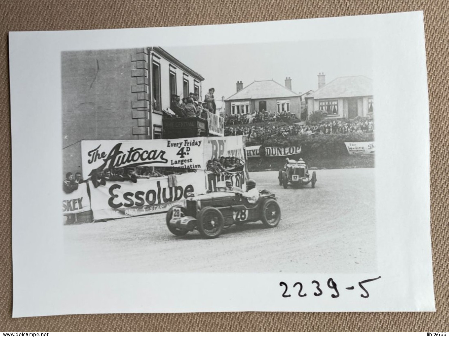 1933 - Tourist Trophy -  Ards-Belfast UK  14 X 9 Cm (REPRO PHOTO!  Zie Beschrijving, Voir Description, See Description)! - Sport