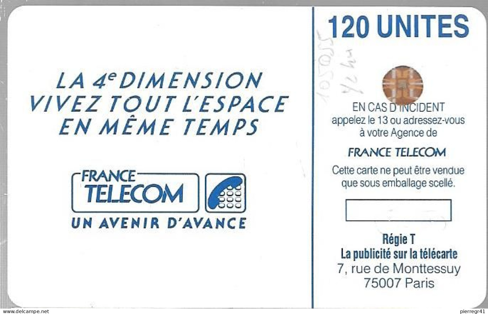 CARTE-PUBLIC-1989-F 60-120U-SC3-3/89-LUCY-(2tt A Monttessuy)-V° 6 Pé 105055-Hors Cadre Bas-UTILISEE-TBE - 1989