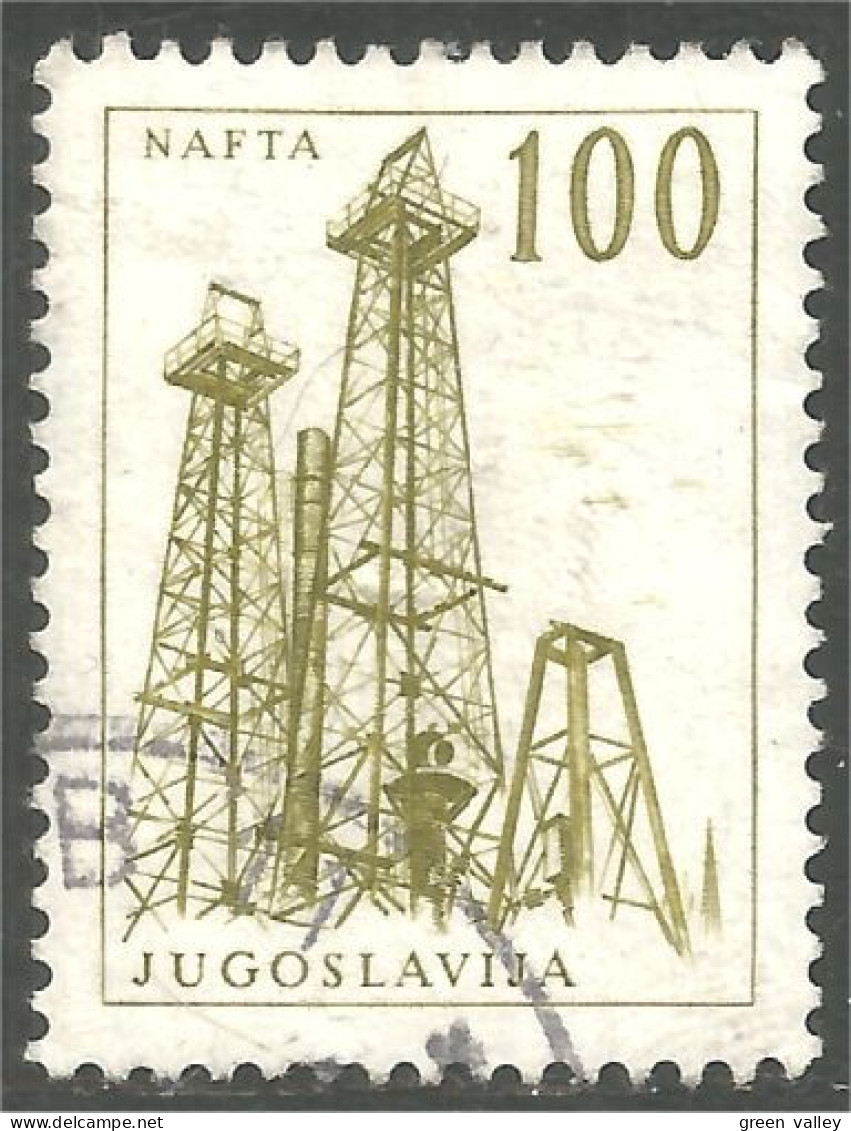 XW01-3170 Yougoslavie Crude Oil Production Pétrole Oil - Pétrole