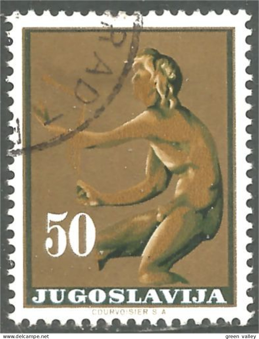 XW01-3176 Yougoslavie Statue - Oblitérés