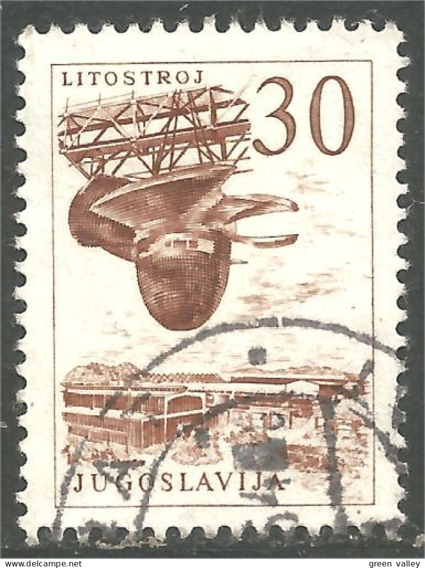 XW01-3166 Yougoslavie Litostroy Usine Turbine Factory - Used Stamps