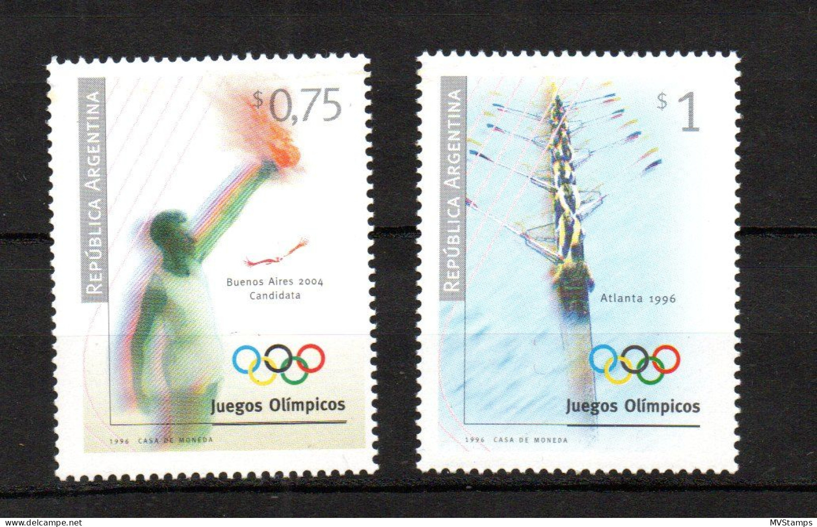 Argentinien 1996 Satz 2305/06 Olympische Spiele Postfrisch - Nuovi