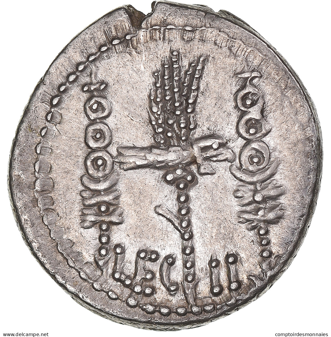 Monnaie, Marc Antoine, Legionary Denarius, 32-31 BC, Patrae (?), IInd Legion - Republiek (280 BC Tot 27 BC)