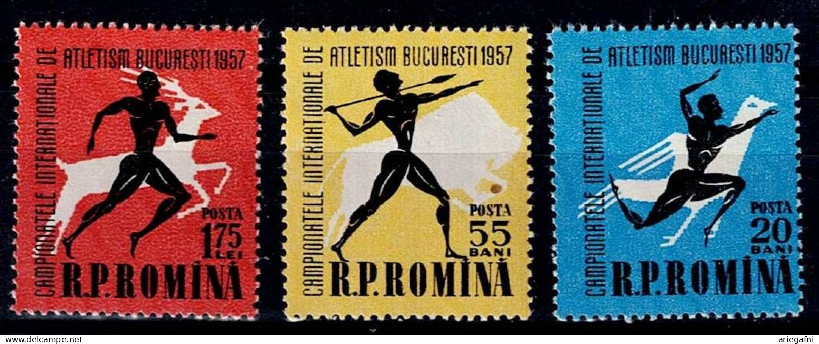 ROMANIA 1957 SPORT MI No 1686-8 MNH VF!! - Neufs