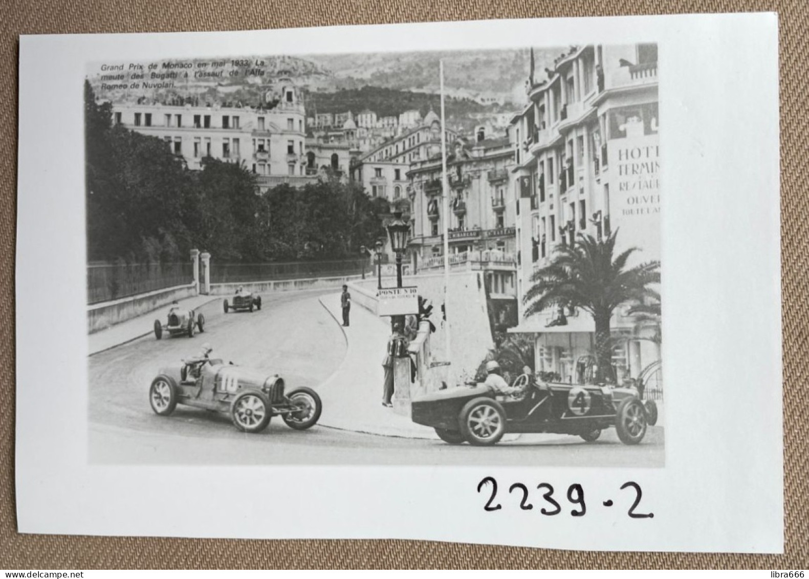 1933 - GP Monaco - Tazio Nuvolari - 14 X 9 Cm (REPRO PHOTO !  Zie Beschrijving, Voir Description, See Description) ! - Deportes