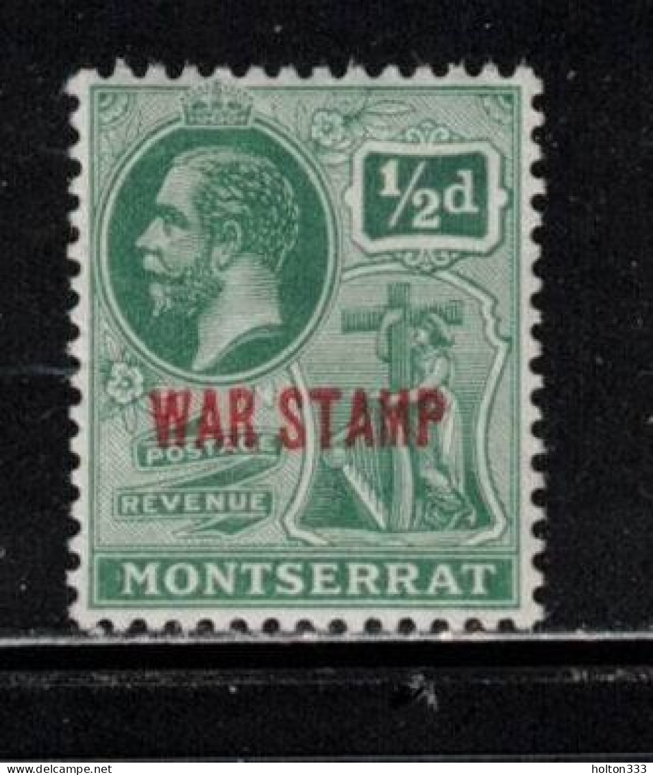 MONTSERRAT Scott # MR1 MH - KGV Overprinted - Montserrat