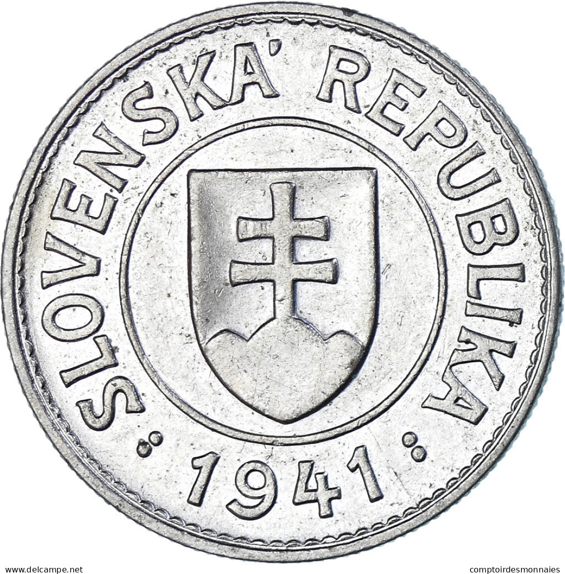 Monnaie, Slovaquie, Koruna, 1941, TTB, Cupro-nickel, KM:6 - Slovaquie