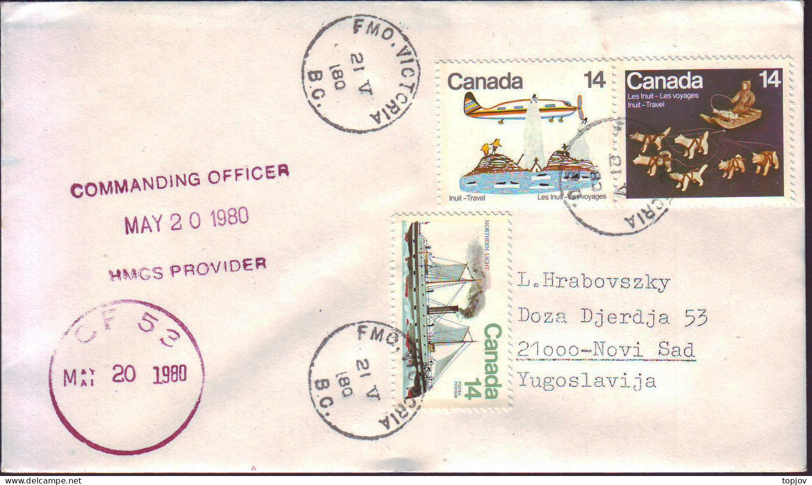 CANADA - HMGS  PROVIDER - 1980 - Expéditions Arctiques