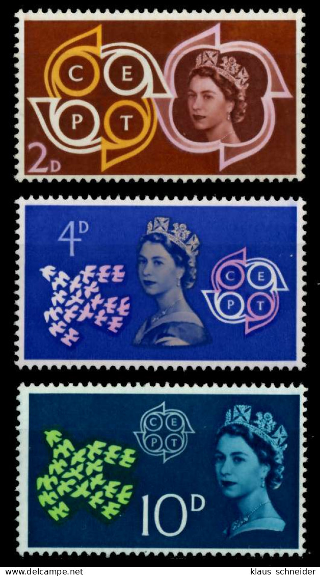 GROSSBRITANNIEN 1961 Nr 346-348 Postfrisch S03FF0A - Unused Stamps