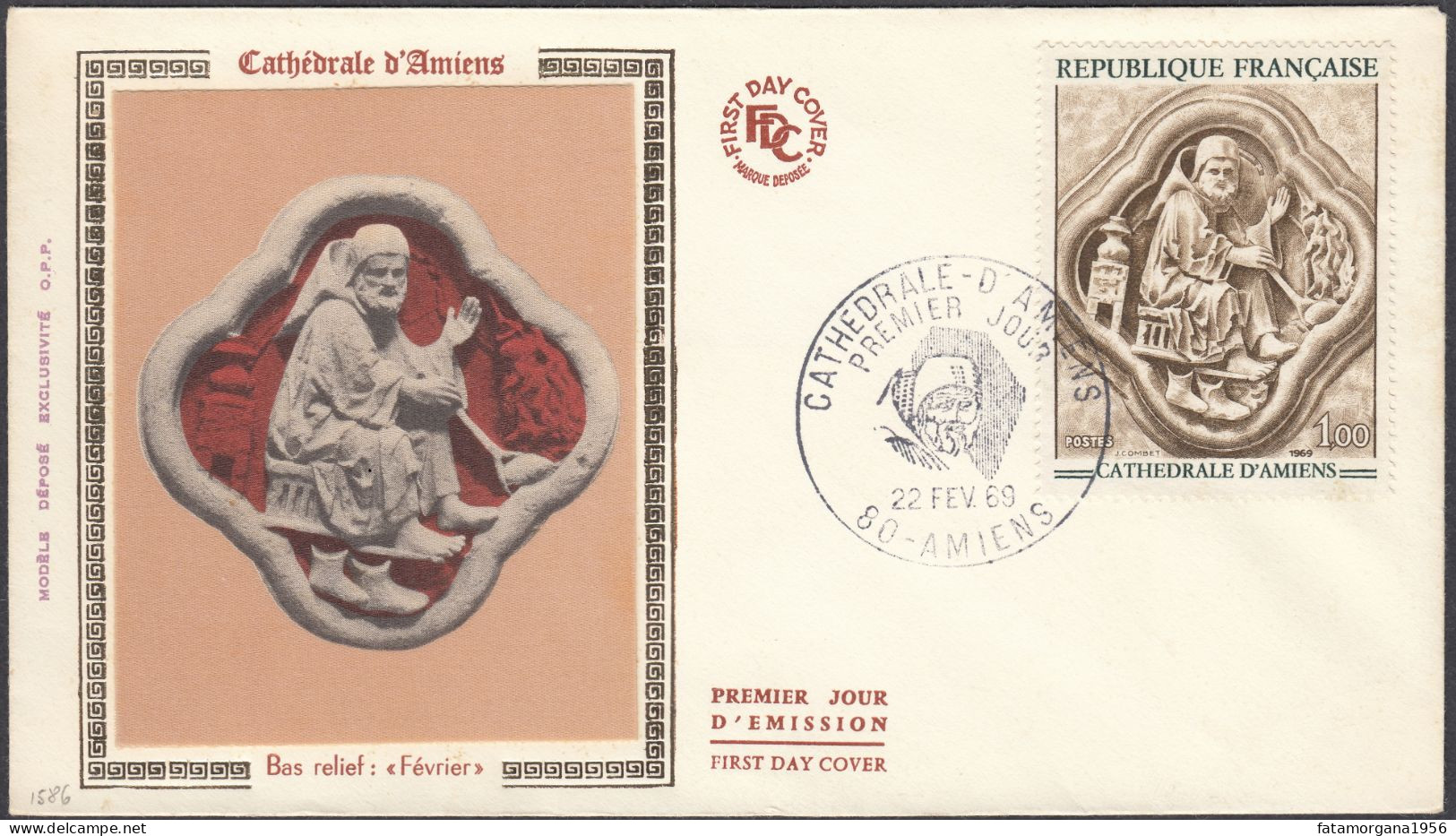 FRANCE - 1969 - Busta FDC Con Yvert 1586. - Cristianismo