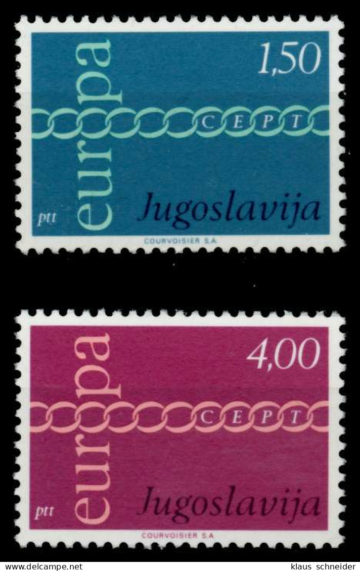 JUGOSLAWIEN 1971 Nr 1416-1417 Postfrisch X9339F2 - Unused Stamps