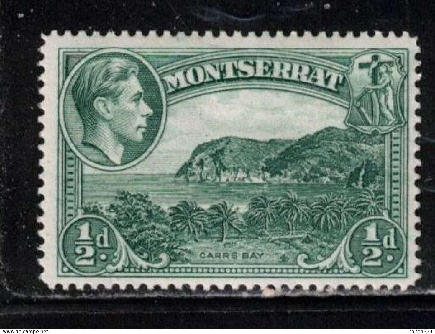 MONTSERRAT Scott # 92 MH - KGVI & Carr's Bay - Montserrat