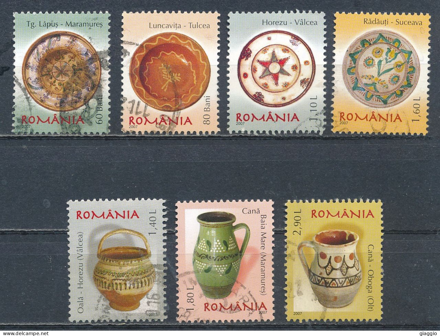 °°° ROMANIA - Y&T N° 5238/44 - 2007 °°° - Used Stamps
