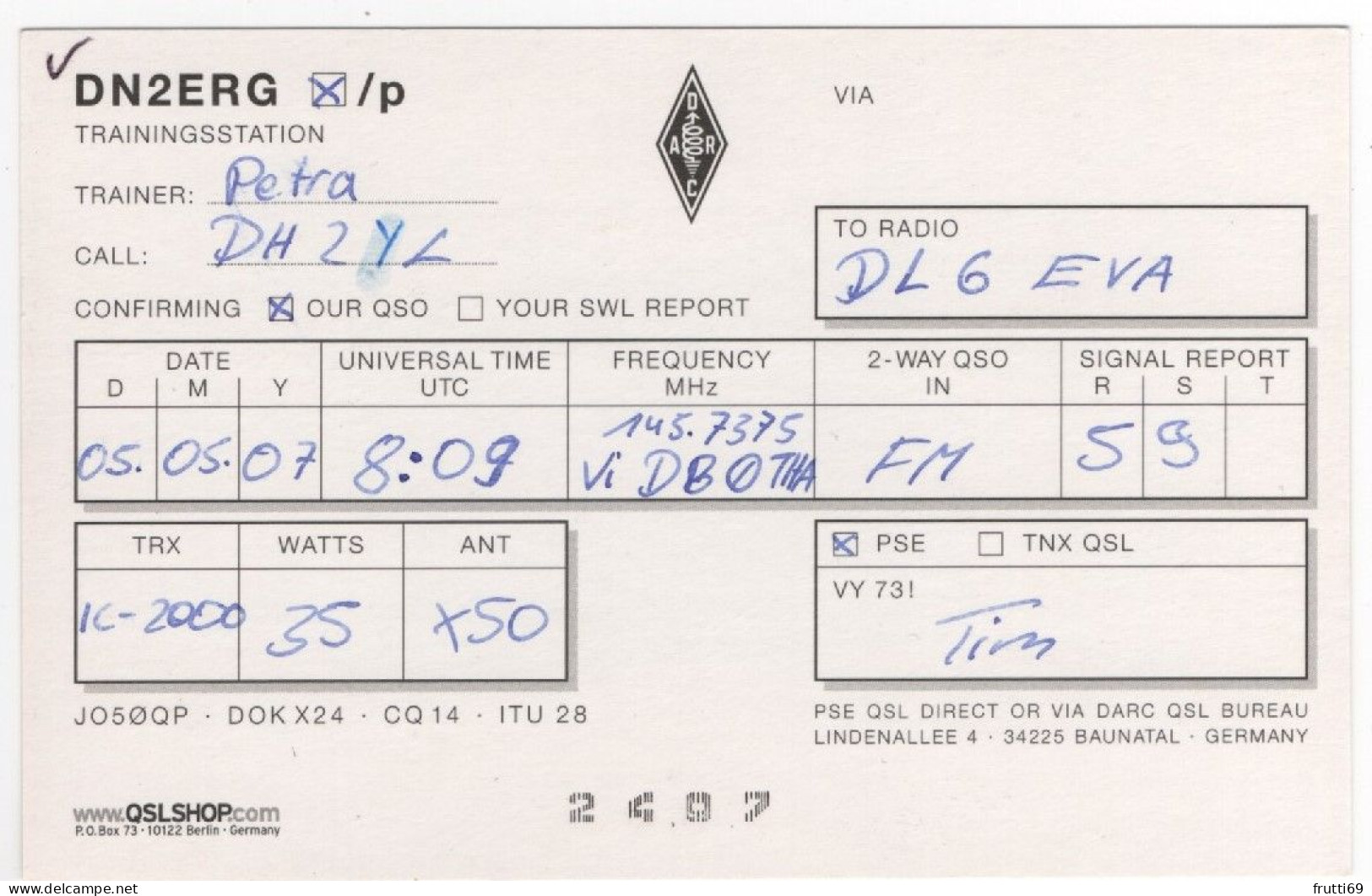 AK 208330 QSL - Germany - Radio