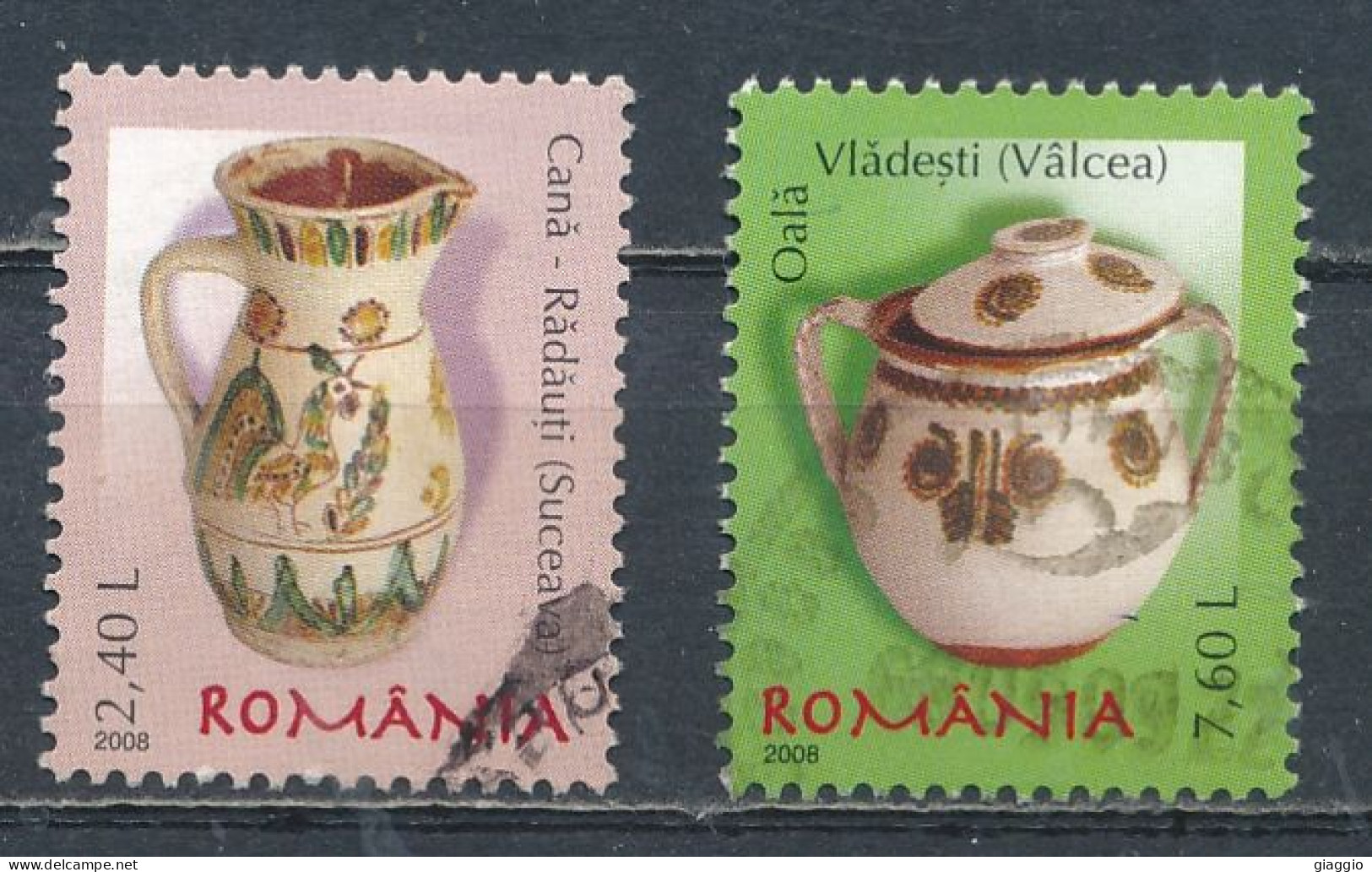 °°° ROMANIA - Y&T N° 5287/89 - 2008 °°° - Used Stamps