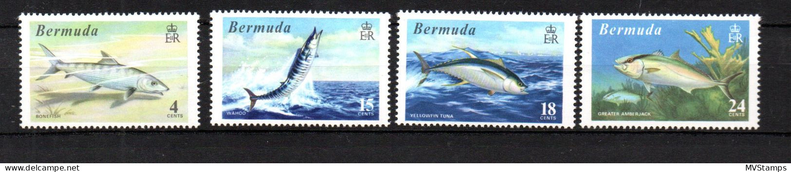 Bermuda 1972 Satz 281/84 Fische/Fish Postfrisch - Bermudes