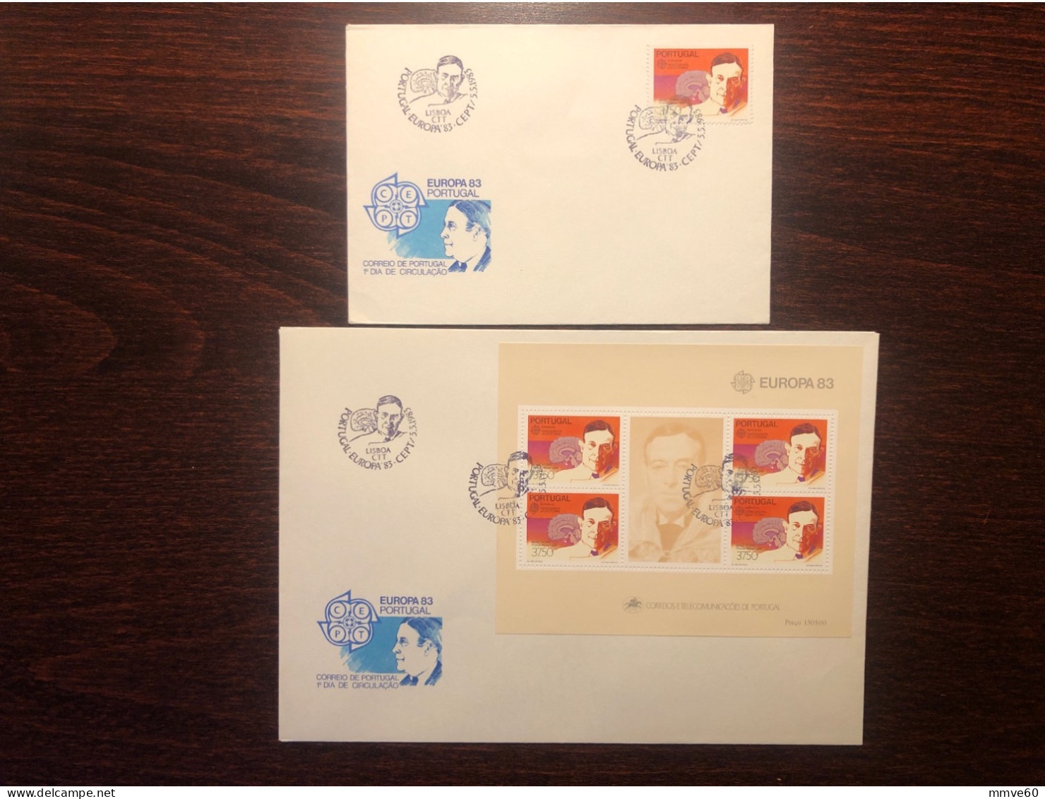 PORTUGAL FDC COVER 1983 YEAR  DOCTOR MONIZ NEUROSURGERY NOBEL PRIZE HEALTH MEDICINE STAMPS - FDC