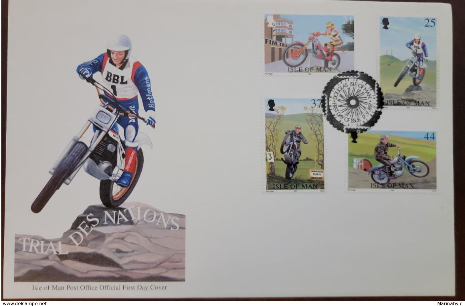 P) 1997 ISLE OF MEN, MOTOCROSS OF NATIONS, COMPLETE EMISSION, MULTICOLOURED, FDC XF - Man (Ile De)