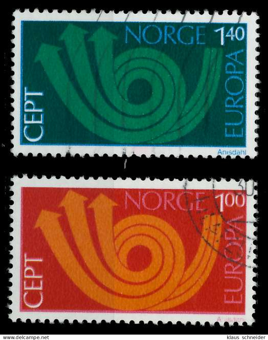 NORWEGEN 1973 Nr 660-661 Gestempelt X040686 - Used Stamps