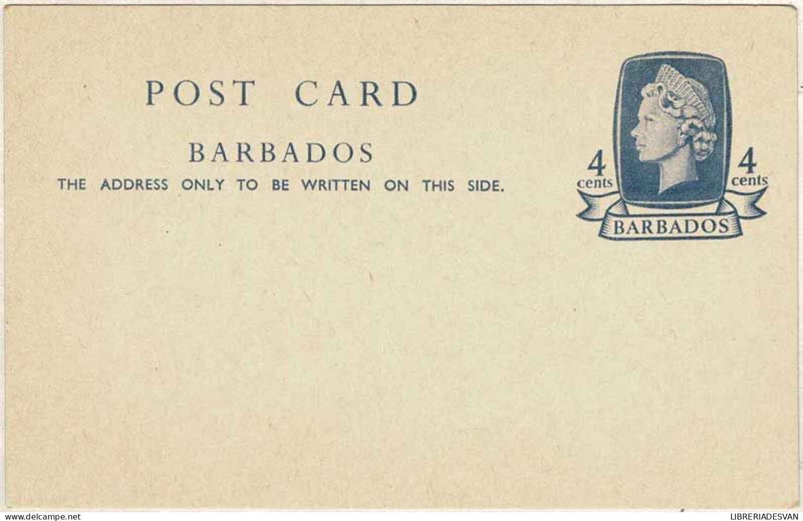 Barbados. Tarjeta Postal Con Sello Impreso De 4 Cents. - Barbados (1966-...)