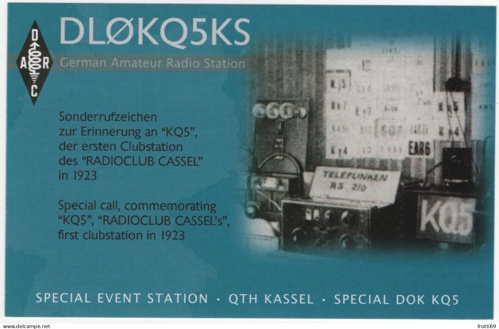 AK 208346 QSL - Germany - Kassel - Radio