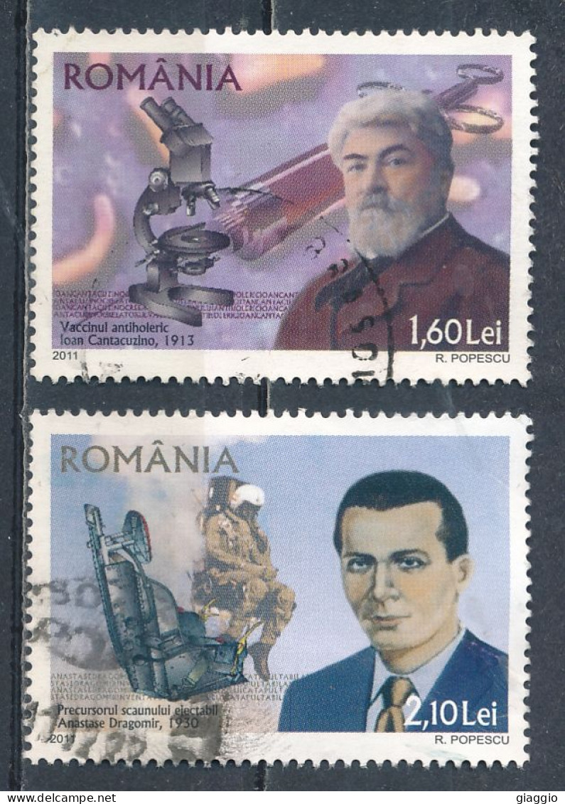 °°° ROMANIA - Y&T N° 5557/58 - 2011 °°° - Used Stamps