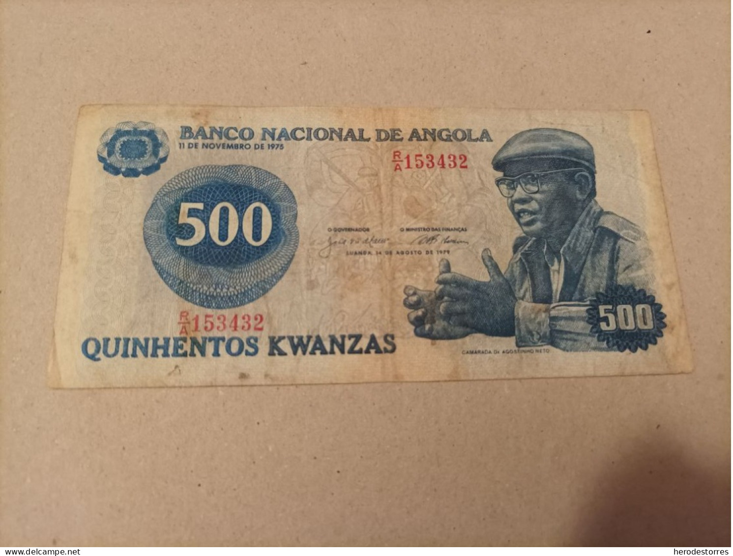 Billete Angola, 500 Kwanzas, Año 1979 - Angola