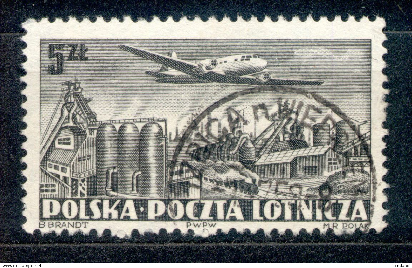 Polska Polen 1952, Michel-Nr. 731 A O IZBICA N. WIEPRZEM - Gebraucht