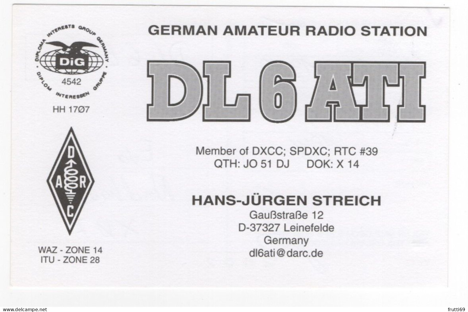 AK 208361 QSL - Germany - Leinefelde - Radio